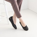 [GIRLS GOOB] Women's Comfortable Slip-On Flat Shoes, Ballet Shoes, Fashion Shoes, Glitter + Enamel - Made in KOREA